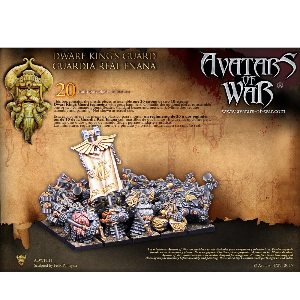 Avatars of War Dwarf Kings Guard regiment