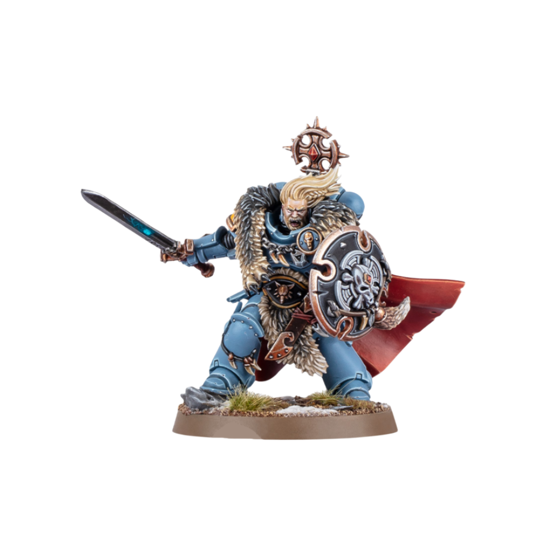 Space Wolves Wolf Guard Battle Leader Miniature