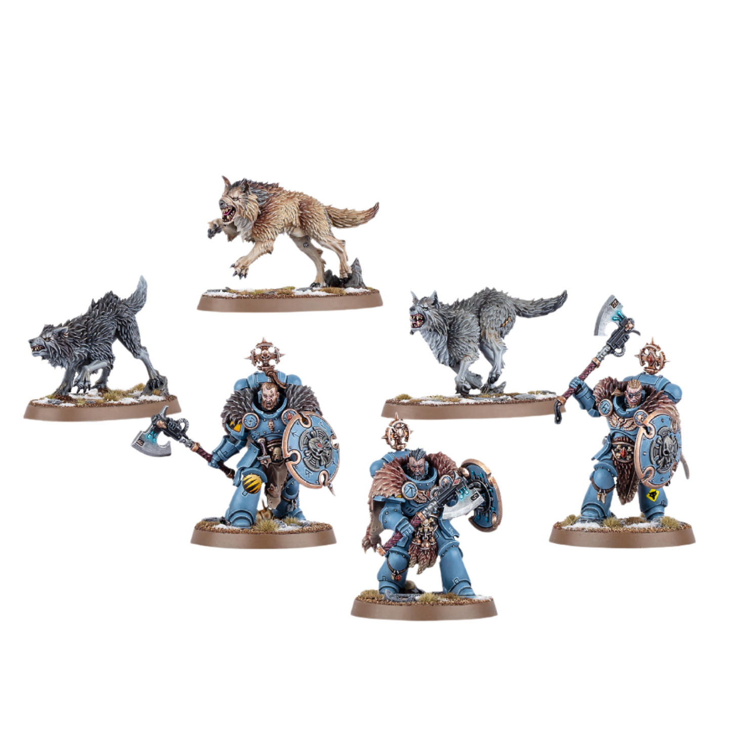 Space Wolves Wolf Guard Headtakers Miniatures