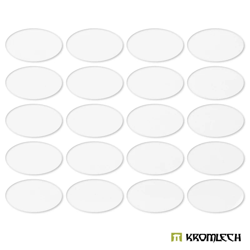 Kromlech Clear Acrylic Bases: Oval 60x35mm