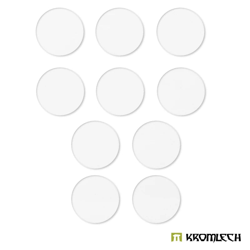 Kromlech Clear Acrylic Bases: Round 80mm