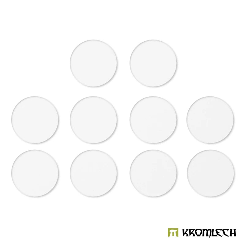 Kromlech Clear Acrylic Bases: Round 90 mm