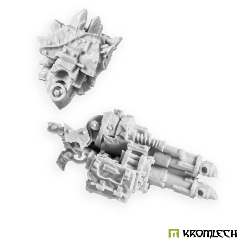 Kromlech Orc Juggernaut Mecha-Armour - Right Twin-linked Machine Gun