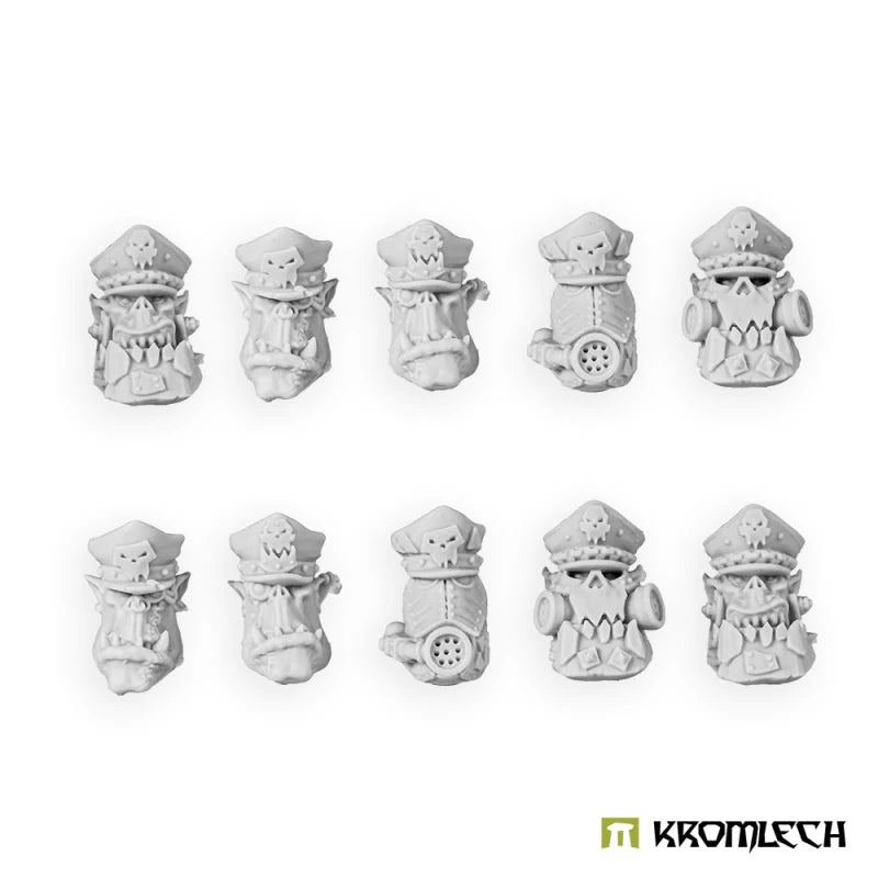 Kromlech Orc Greatcoat Boss Heads