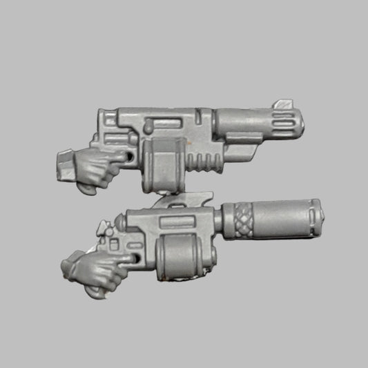 Necromunda House Delaque Pistol pair "A"