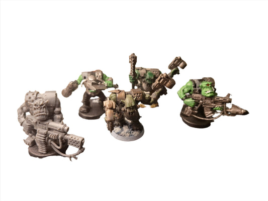 Ork Nobz x5 Plastic miniatures for Warhammer 40k