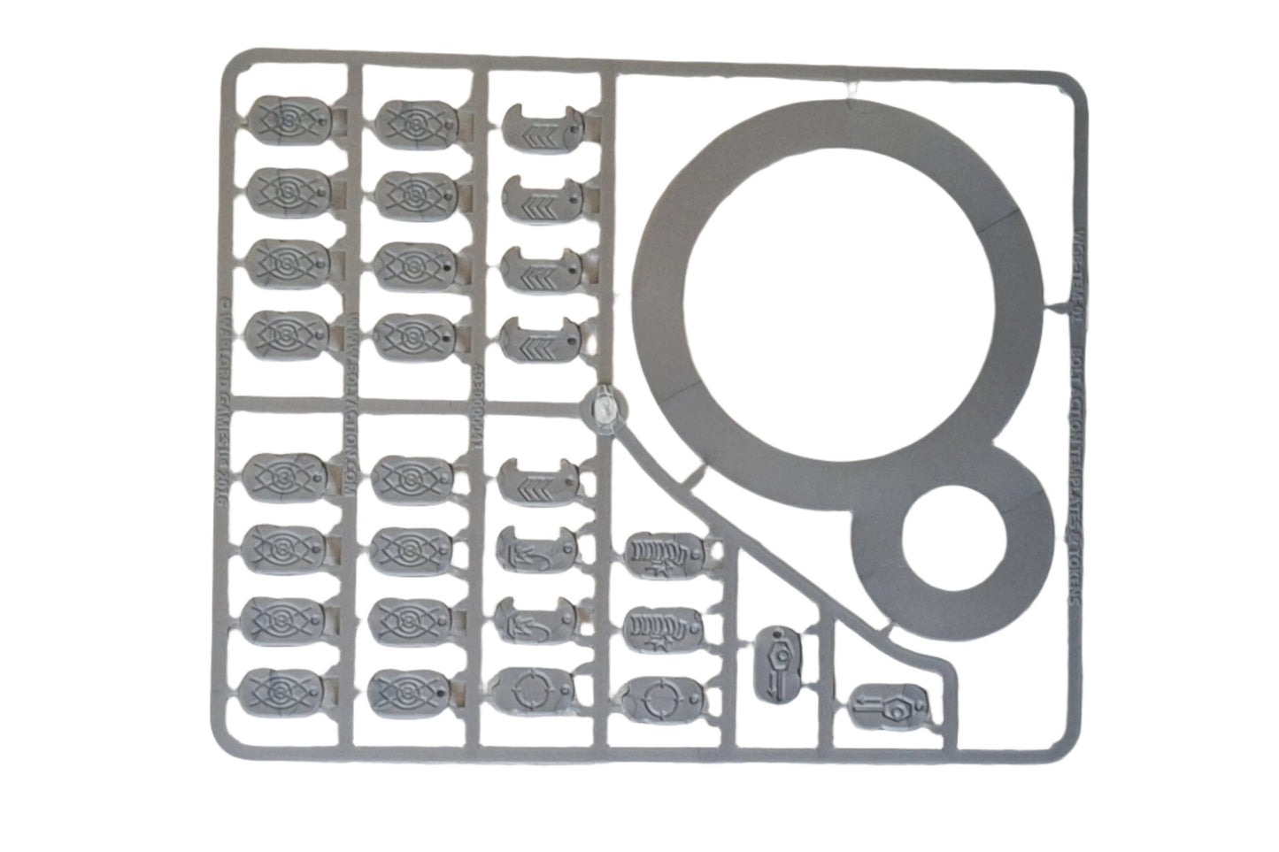 Bolt Action Templates and tokens sprue