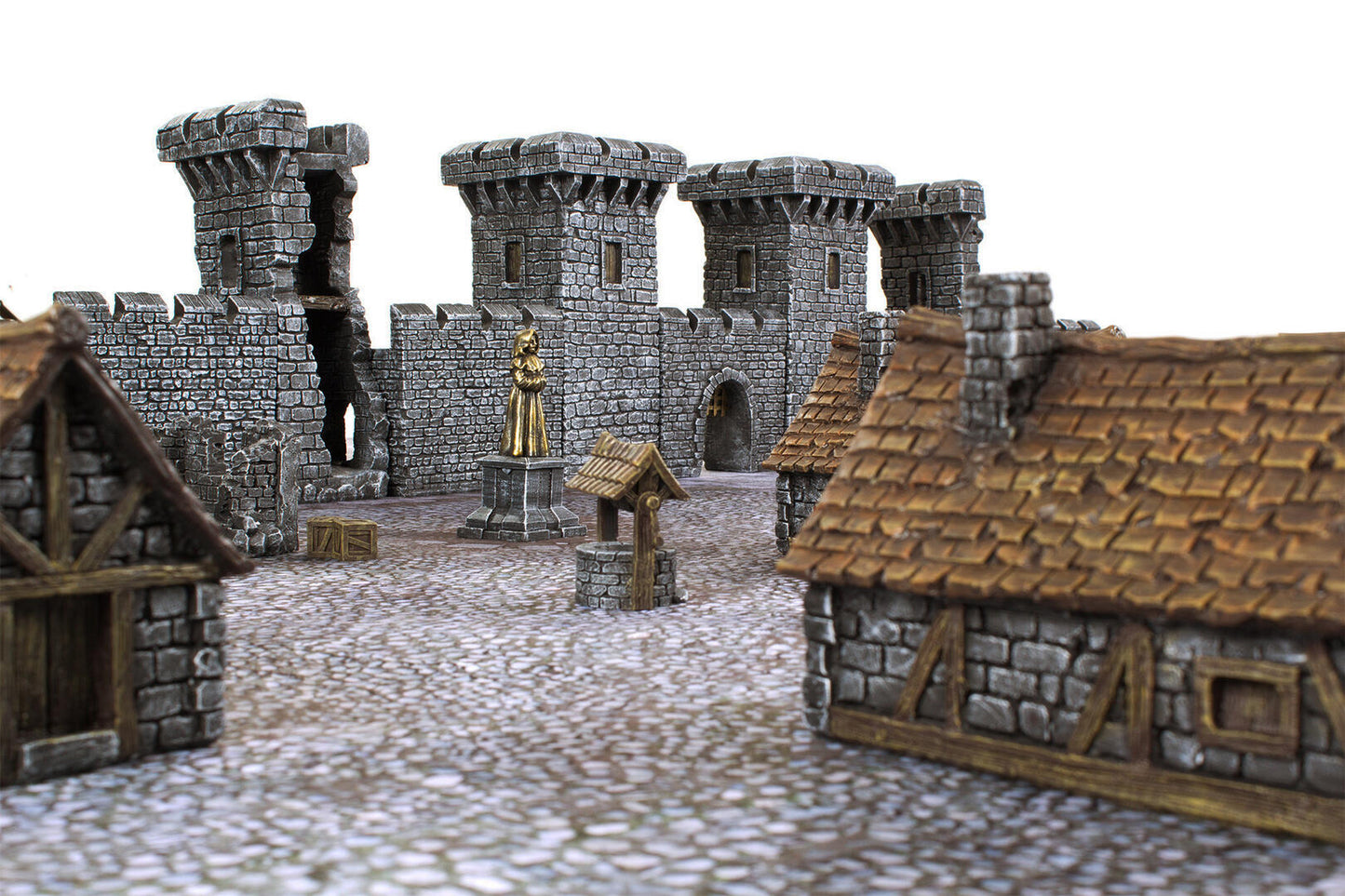 Medieval Castle Set - Gamemat eu Pre-Painted Terrain