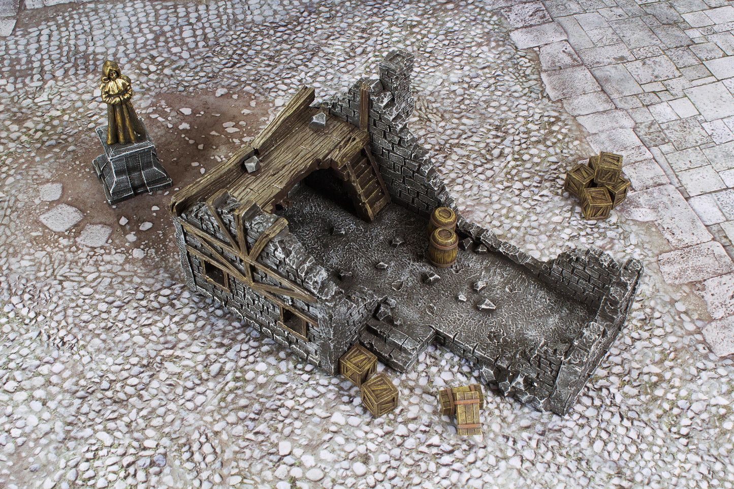 Medieval Houses set - Gamemat eu Pre-Painted Terrain