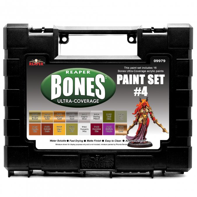 Reaper Miniatures MSP Bones Ultra-Coverage Paints: Set #4