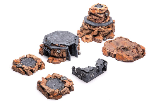 Rocky base set - Gamemat eu Pre-Painted Terrain