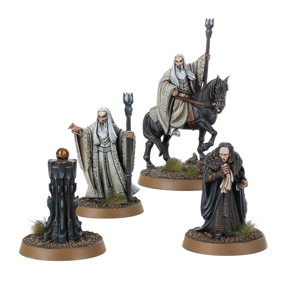 Middle Earth Saruman the White & Gríma miniatures