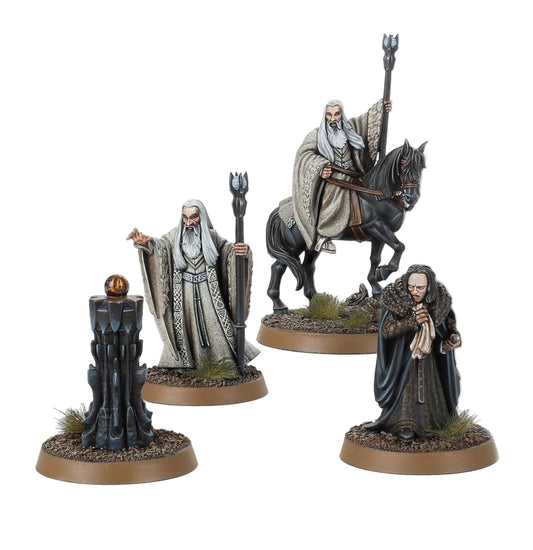 Middle Earth Saruman the White & Gríma miniatures