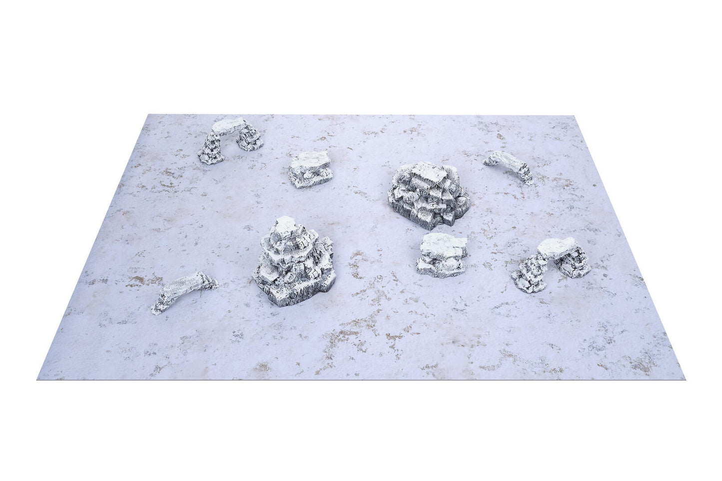 Snow Rocks - Gamemat eu Pre-Painted Terrain