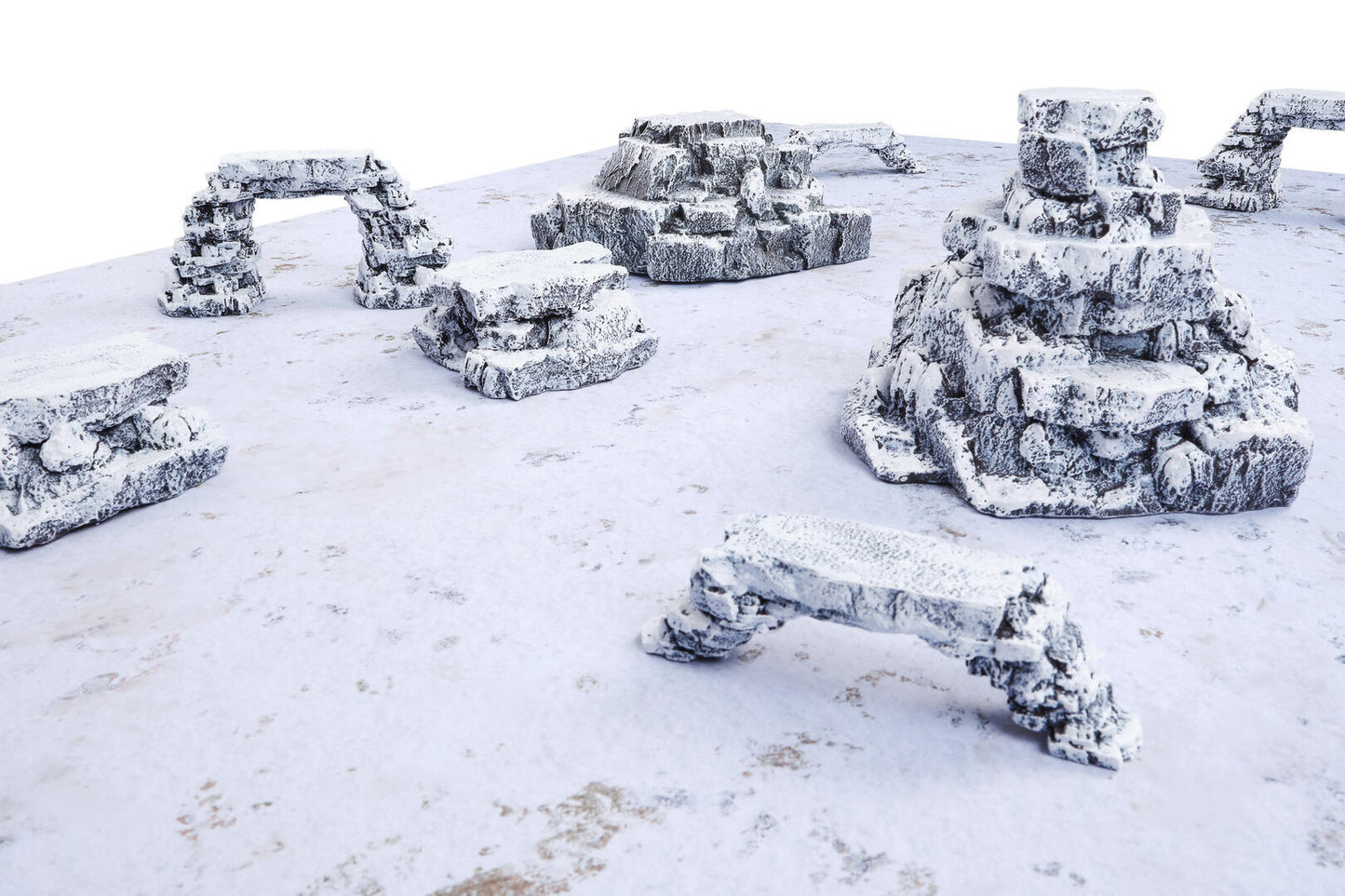 Snow Rocks - Gamemat eu Pre-Painted Terrain