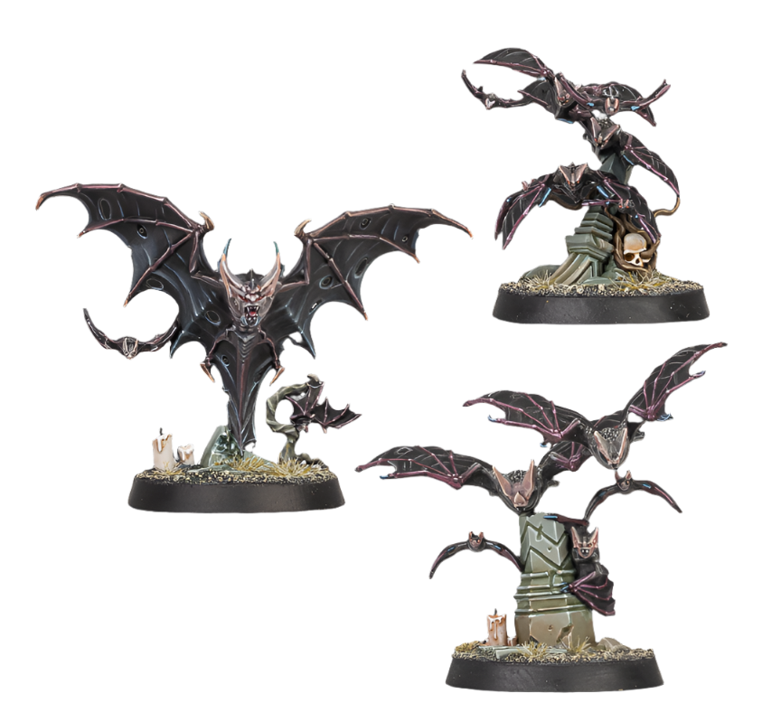 Cursed city Bat Swarms x3 Games Workshop Miniatures