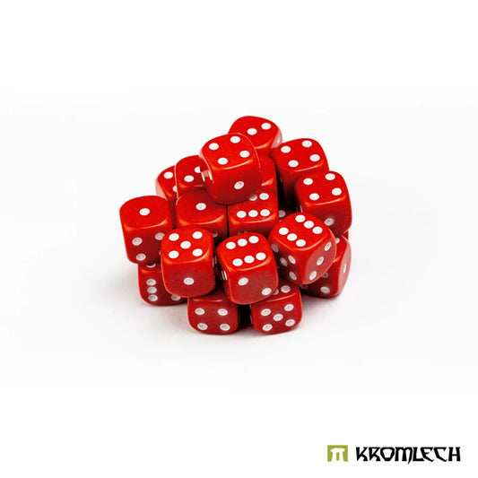 Kromlech Battle Dice 25 Red 12mm