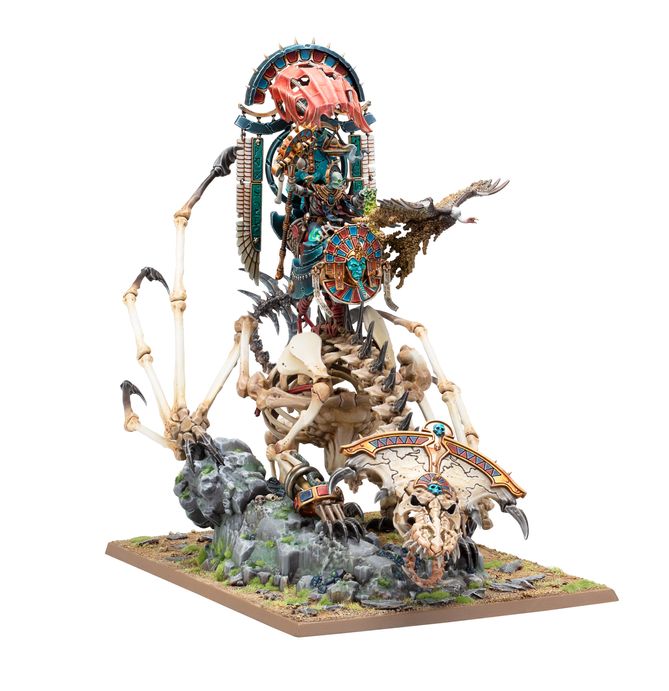 Tomb Kings, Liche Priest on Necrolith Bone Dragon,  The Old World