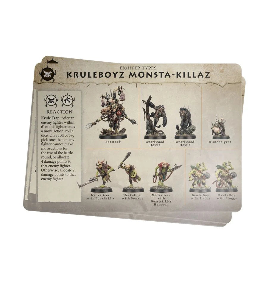 Warcry Monsta-killaz Cards Games workshop