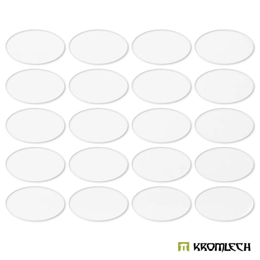 Kromlech Clear Acrylic Bases: Oval 60x35mm