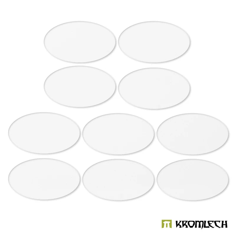 Kromlech Clear Acrylic Bases: Oval 90x52mm