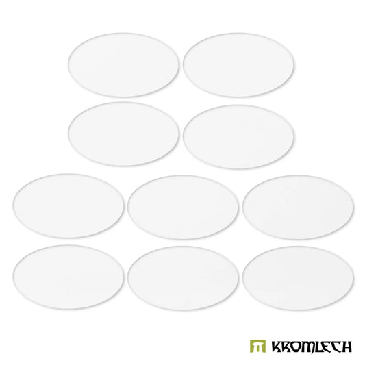Kromlech Clear Acrylic Bases: Oval 90x52mm
