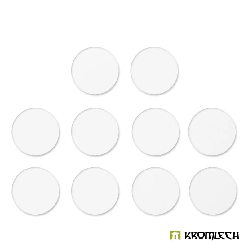 Kromlech Clear Acrylic Bases: Round 55 mm