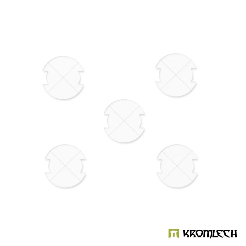 Kromlech Clear Acrylic Legion Bases – 50 mm