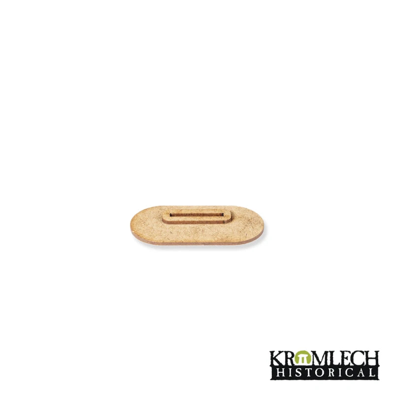 Kromlech Flat Cavalry Bases 25x50 mm with slot