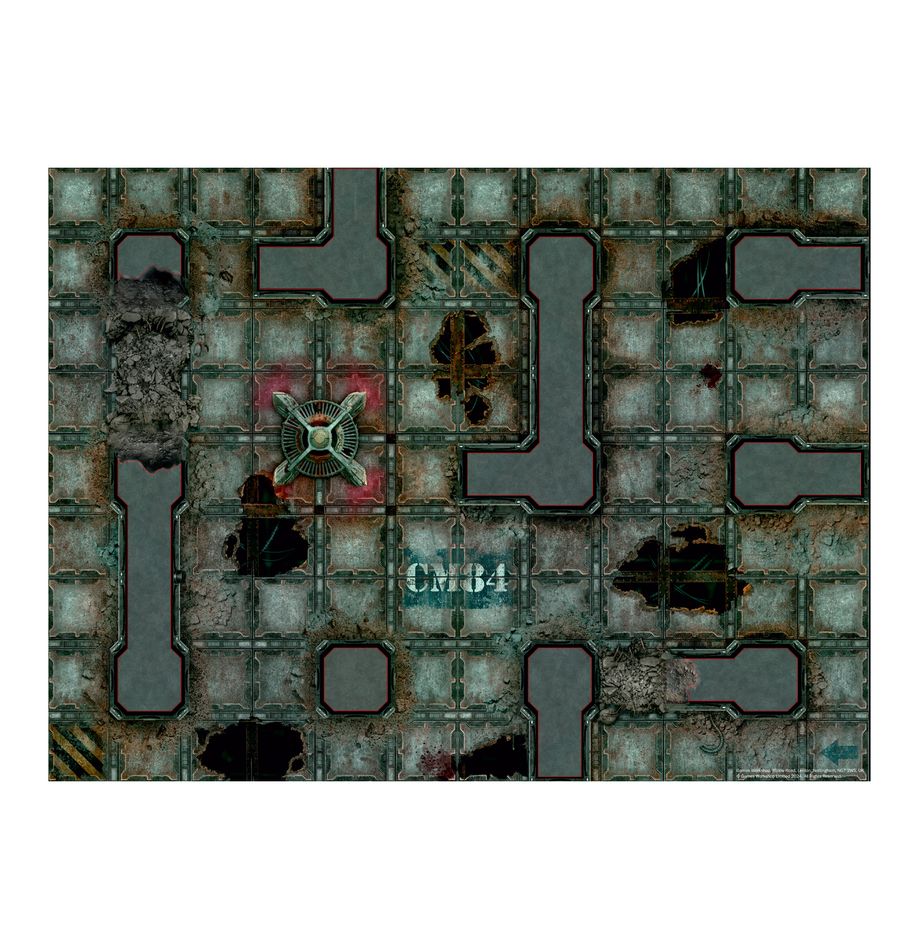 Necromunda double-sided Hive Secundus game mat