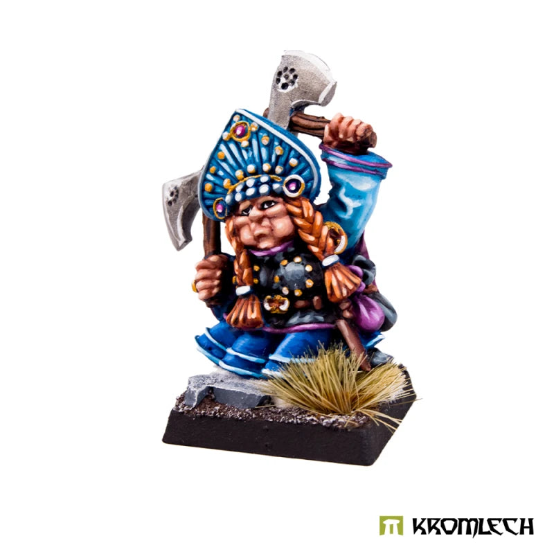 Kromlech Hospodars Dwarf Boyarina with two axes