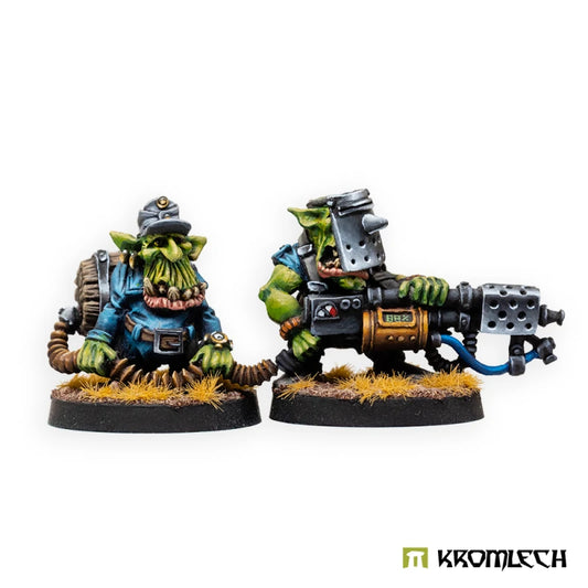 Kromlech Orc Greatcoat Korps Goblin Flamer Team