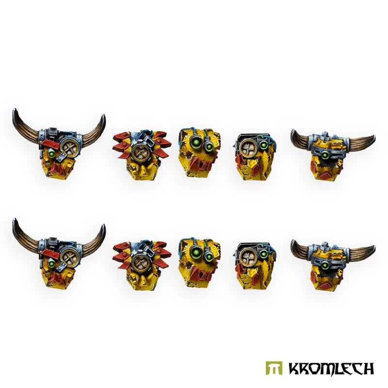 Kromlech Orc  Juggernaut Mecha-Armour - Enclosed Helmets