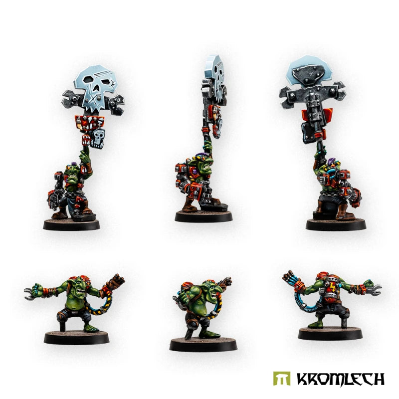 Kromlech Orc Mech-Boss Dredsmasha with Retinue