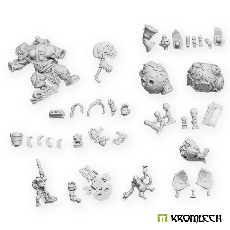 Kromlech Orc Mech-Boss Dredsmasha with Retinue