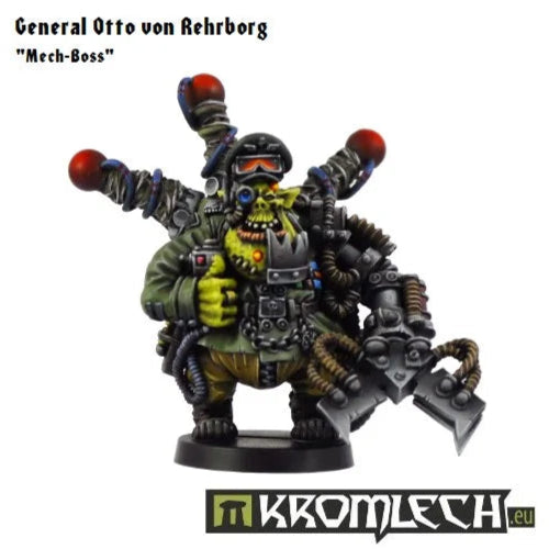 Kromlech Orc Mech-Boss General Otto von Rehrborg Greatcoat Korps