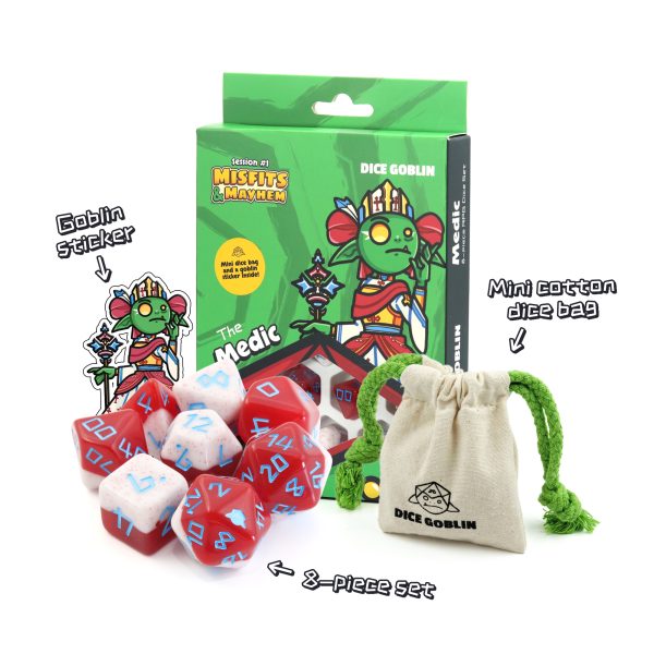 The Medic Dice set by Dice Goblin