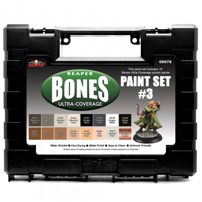 Reaper Miniatures MSP Bones Ultra-Coverage Paints: Set #3