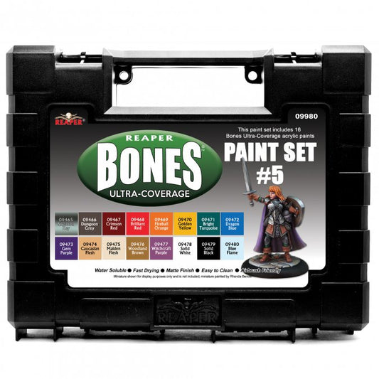 Reaper Miniatures MSP Bones Ultra-Coverage Paints: Set #5