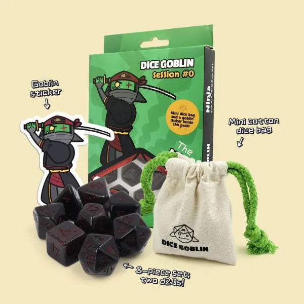 The Ninja Dice set by Dice Goblin