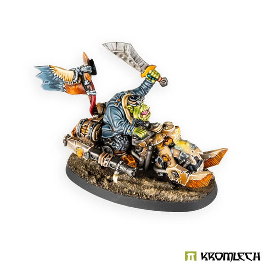 Kromlech Biker 1 Orc Greatcoat Korps