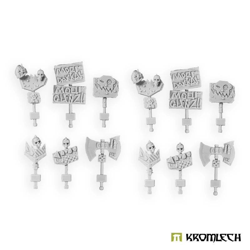 Kromlech Orc Greatcoat Boss Banners