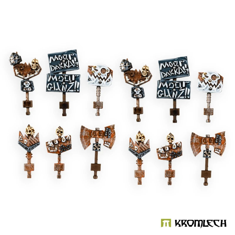 Kromlech Orc Greatcoat Boss Banners
