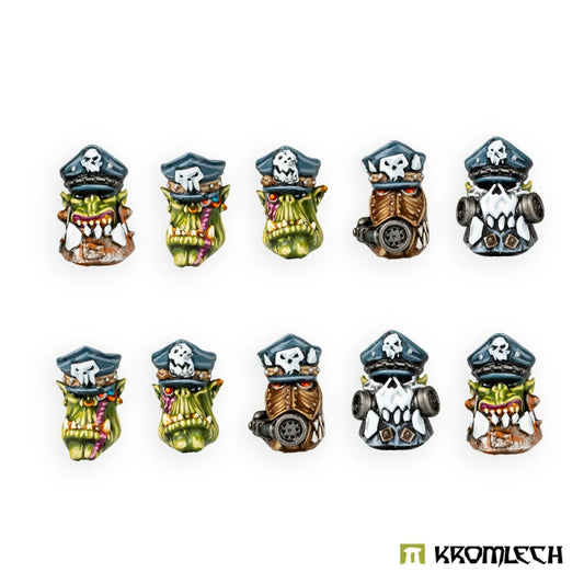 Kromlech Orc Greatcoat Boss Heads