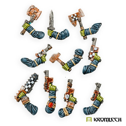 Kromlech Orc Greatcoat Korps Choppa Arms