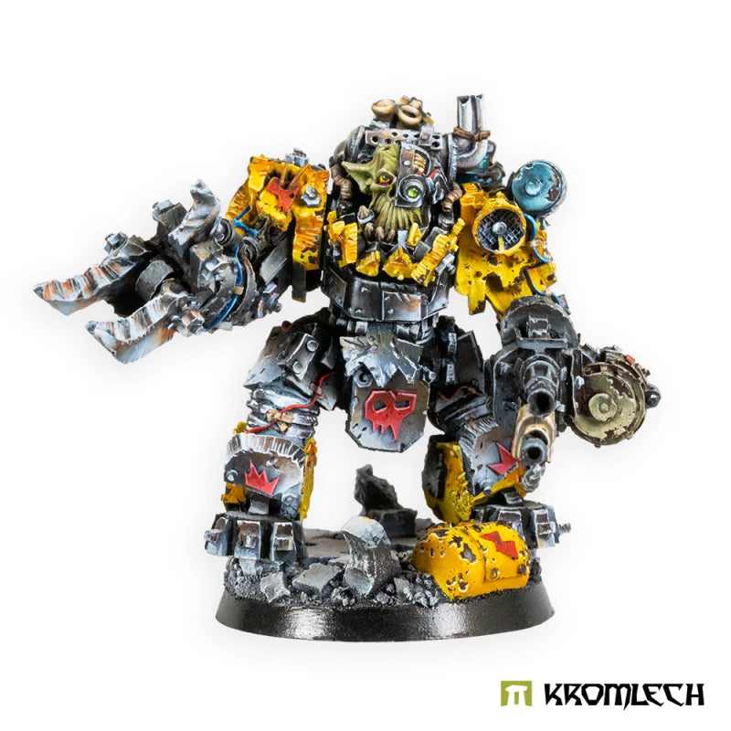 Kromlech Orc Juggernaut Mecha-Armour with Heavy Flamer