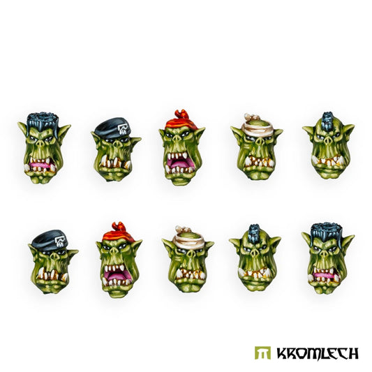 Kromlech Orc Jungle Kommando Heads