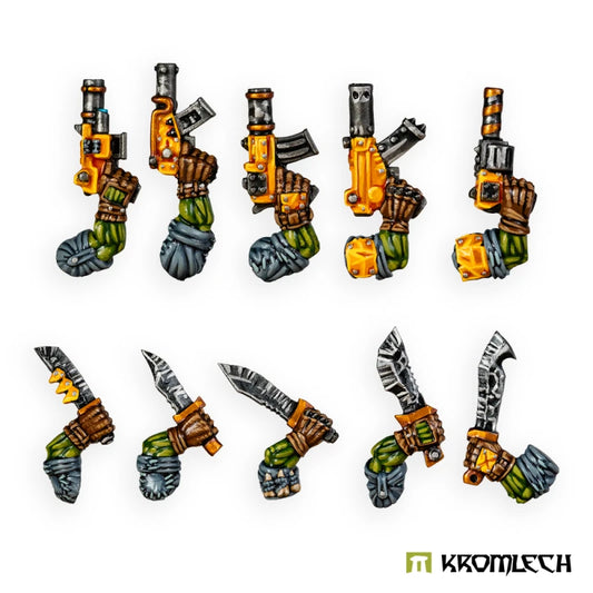 Kromlech Orc Mercenaries Knives and Pistols