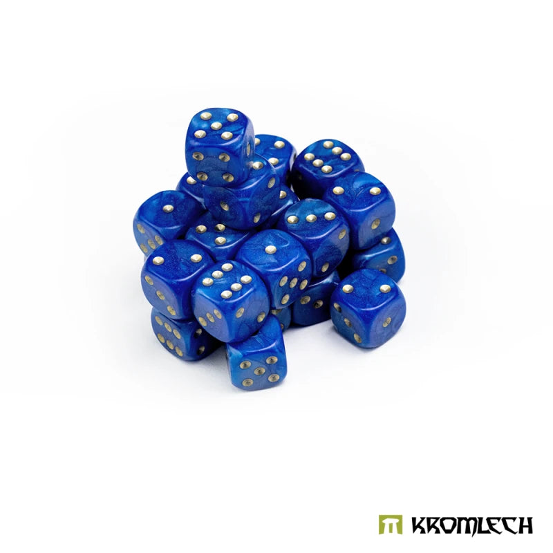 Kromlech Pearl Battle Dice 25 Legion Ultramarine Blue 12mm