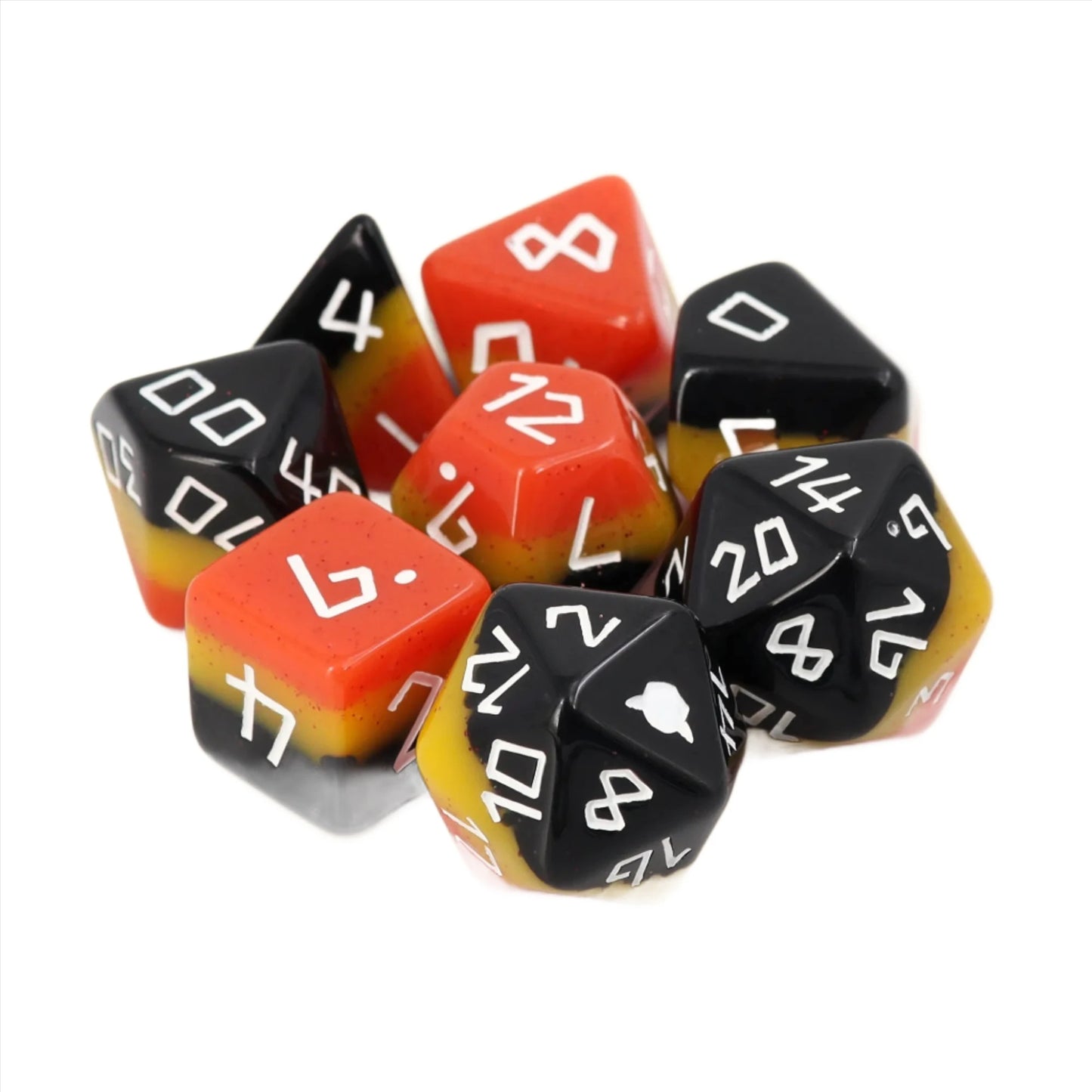 The Pyromancer Dice set by Dice Goblin